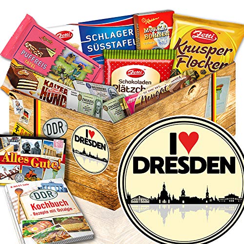 ostprodukte-versand I love Dresden/Schoko DDR Korb/Dresden Geburtstagsüberraschung von ostprodukte-versand
