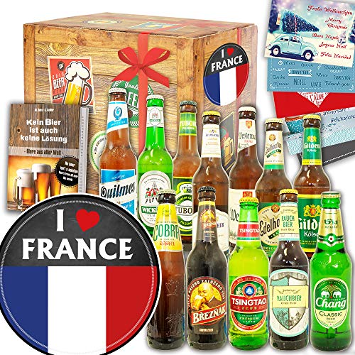 I love France / 12 Biere Welt & DE/Geschenk Frankreich von ostprodukte-versand