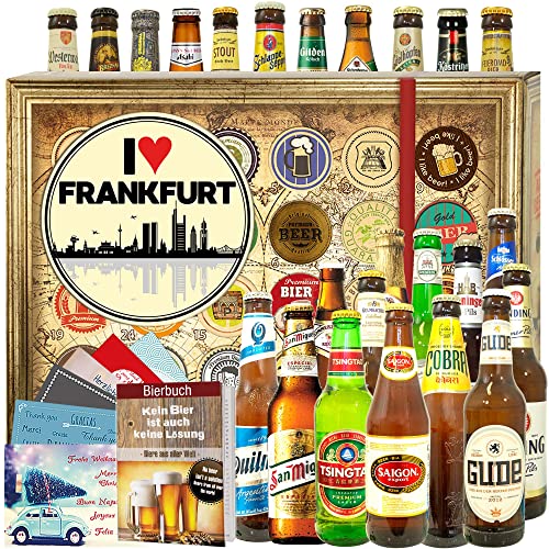 I love Frankfurt - Bier Adventskalender 2023 mit Bieren der Welt und Deutschland - Bier set Welt und DE von ostprodukte-versand