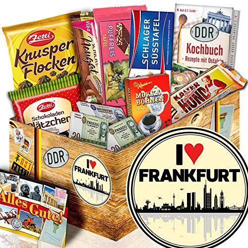 I love Frankfurt / Schoko Geschenkbox DDR / Frankfurt Geschenke für Frauen von Ostprodukte-Versand.de