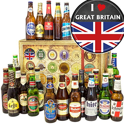 I love Great Britain - Geschenkidee England - Biere der Welt - 24x - Weihnachtskalender 2023 für Ihn Bier von ostprodukte-versand