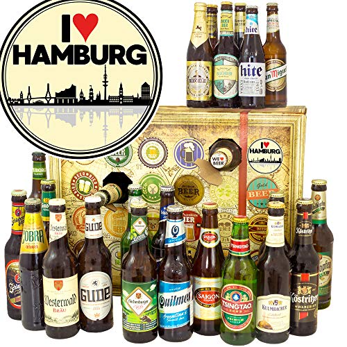 I love Hamburg/Bier Adventskalender 2023 mit Bieren der Welt und Deutschland/Biere der WELT & DEUTSCHLAND von ostprodukte-versand