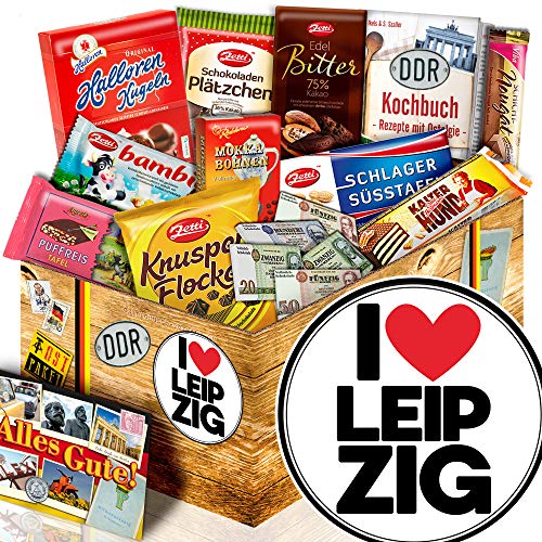 ostprodukte-versand I love Leipzig ++ Leipzig Geschenkidee ++ DDR Schokoladen Set L von ostprodukte-versand