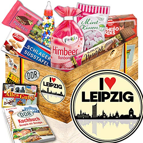 ostprodukte-versand I love Leipzig/Leipzig Geburtstagsüberraschung/DDR Geschenk Süßigkeiten von ostprodukte-versand