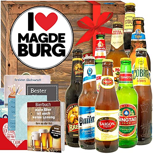 I love Magdeburg - Magdeburg Geschenk - Bier Geschenk - Biere der Welt von ostprodukte-versand