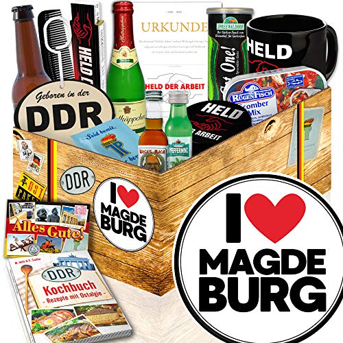 ostprodukte-versand I love Magdeburg/Magdeburg Geschenk Paar/DDR Geschenkbox Mann von ostprodukte-versand