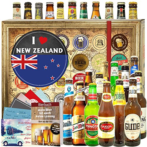 I love New Zealand ++ Neuseeland Geschenkpaket ++ Biere der Welt und D 24x / Advent Kalender 2023 Bier von ostprodukte-versand