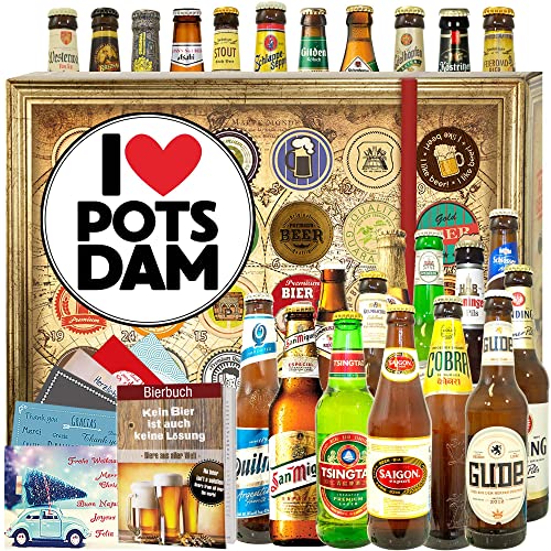 I love Potsdam - 24 Biere aus aller Welt und D - Geschenk Potsdam Frau/Bier Weihnachtskalender 2023 von ostprodukte-versand
