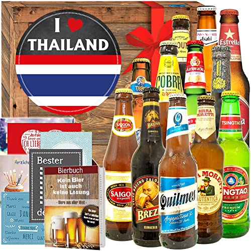 I love Thailand / 12 Biere der Welt/Thailand Geschenkset von ostprodukte-versand