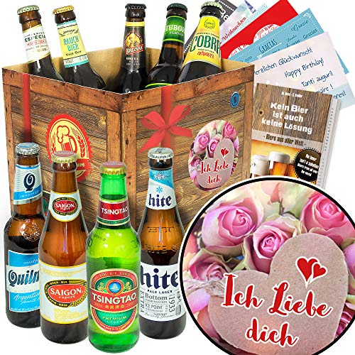 Ich liebe dich/Bierbox - Biere der Welt/Liebes Geschenk Ich liebe dich/Bierbox - Biere der Welt/Liebes Geschenk von ostprodukte-versand