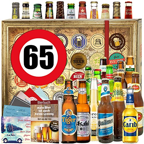 Ideen 65. Geburtstag Männer - 24 Biere aus aller Welt - Geschenkbox - Bier - Advent Kalender Bier 2023 von ostprodukte-versand