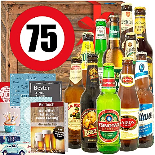 Ideen 75. Geburtstag ++ Biere der Welt und DE ++ Geschenk 75 Geburtstag Opa von ostprodukte-versand
