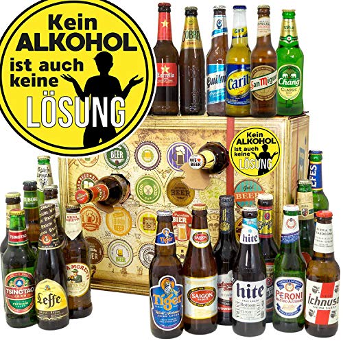 Kein Alkohol ist auch keine Lösung + Bier Adventskalender 2024 2025 + Biere der WELT Kein Alkohol ist auch keine Lösung + Bier Adventskalender 2024 2025 + Biere der WELT von ostprodukte-versand