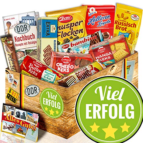 ostprodukte-versand Keks Geschenkset/DDR Set/viel Erfolg Geschenkidee/Viel Erfolg von ostprodukte-versand