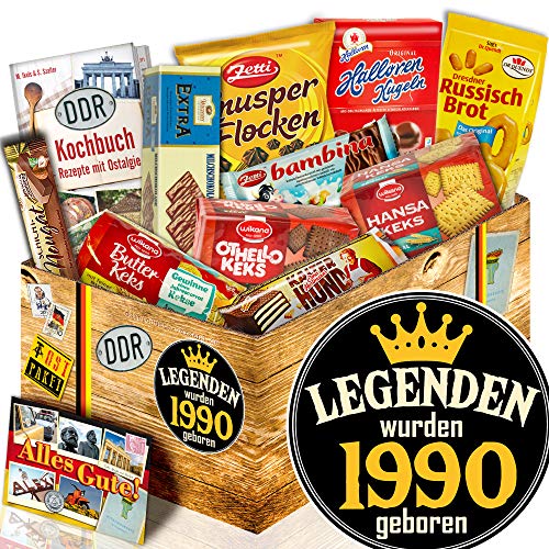 ostprodukte-versand Keks Schachtel/DDR Geschenk/Legenden 1990 / Geburtstags Geschenk für Ihn von ostprodukte-versand