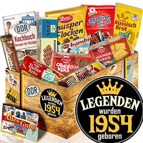 ostprodukte-versand Keks Schachtel Geschenk 70./ DDR Geschenk 70./ Legenden 1954 / Geschenk 70.Geburtstag von ostprodukte-versand