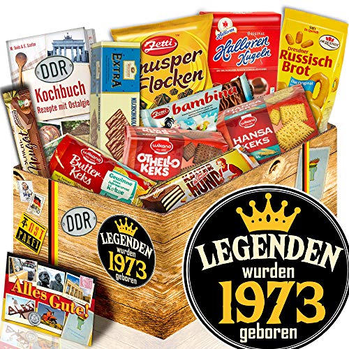 ostprodukte-versand Kekse Geschenk verpacken/DDR Set/Legenden 1973 / Geschenkbox 1973 von ostprodukte-versand