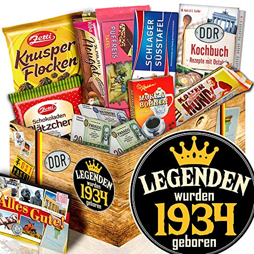 ostprodukte-versand Legenden 1934 - Ossi Paket Schokolade - Geschenke 90. 90 Geburtstag Frau von ostprodukte-versand