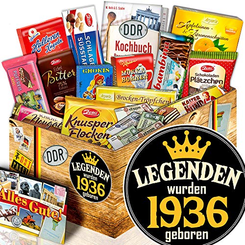 ostprodukte-versand Legenden 1936 + Geburtstagsgeschenk Idee + DDR Schokoladen Geschenk von ostprodukte-versand