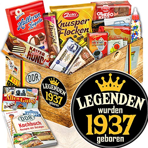 ostprodukte-versand Legenden 1937 + Süßes DDR Geschenkset DDR + Geburtstagsgeschenk Mann von ostprodukte-versand