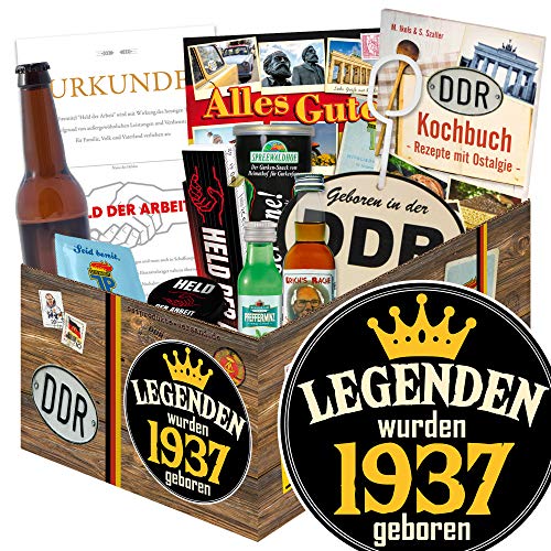 ostprodukte-versand Legenden 1937 - Geburtstagsgeschenk für Partner - DDR Männer Geschenk von ostprodukte-versand