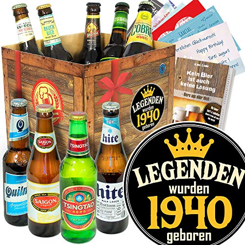 Legenden 1940 / Geburtstagsgeschenk Männer/Bier aus aller Welt von ostprodukte-versand