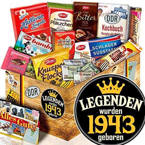 Legenden 1943 / DDR Schokolade Box/Geschenkkorb für Männer Legenden 1943 / DDR Schokolade Box/Geschenkkorb für Männer von ostprodukte-versand