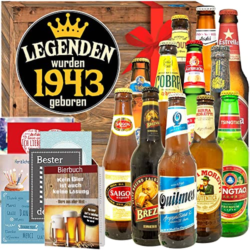 Legenden 1943 / Geburtstagsgeschenke Mann / 12 Biere der Welt von ostprodukte-versand