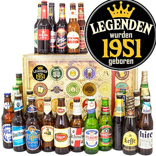 Legenden 1951/24 Biere aus aller Welt/Geburtstagsgeschenke Freund/Adventskalender 2023 Bier Männer von ostprodukte-versand