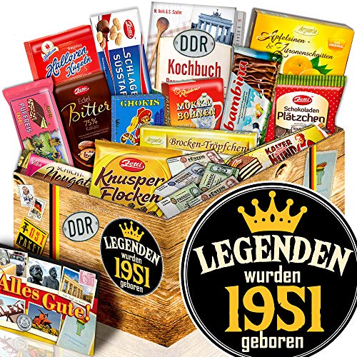 ostprodukte-versand Legenden 1951 + Geburtstagsgeschenke Freund + Schokoladengeschenk XL von ostprodukte-versand