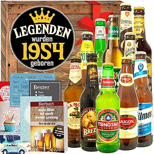 Legenden 1954 ++ 12 Biere Welt und DE ++ Geschenk 70.für den Partner Geburtstag von ostprodukte-versand
