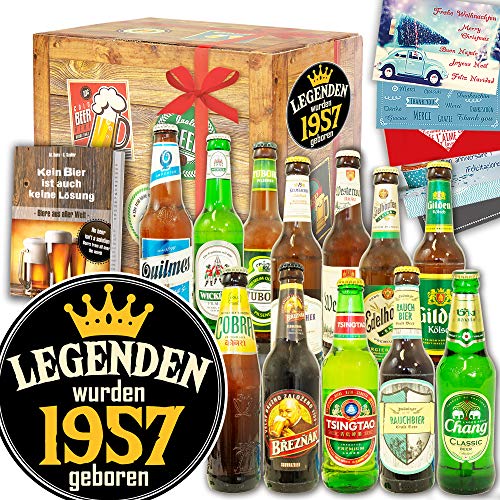 Legenden 1957 ++ Geschenk 12x Bier Welt und DE ++ Zum Geburtstag Geschenke von ostprodukte-versand