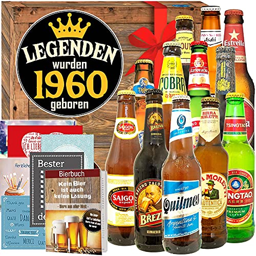Legenden 1960 + 1960 Geschenk Mann + 12 Biere aus der Welt von ostprodukte-versand
