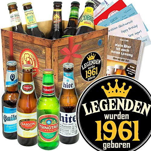 Legenden 1961 - Bierbox mit Bieren der Welt - 1961 Geschenk Geschenke von ostprodukte-versand