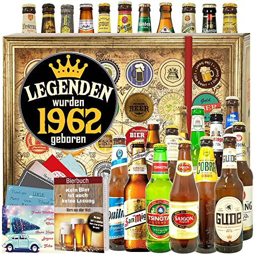Legenden 1962 ++ 24x Bier aus aller Welt und D ++ Geburtstag 1962 / Bier Weihnachtskalender 2023 von ostprodukte-versand