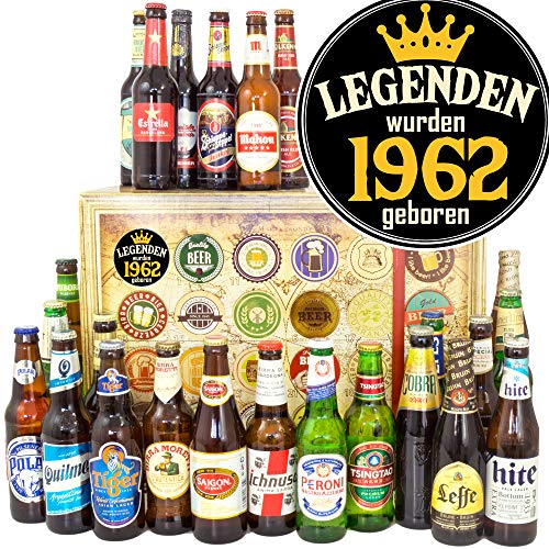 Legenden 1962 / 24x Bier aus der Welt/Geburtstag 1962 / Weihnacht Kalender Bier 2023 von ostprodukte-versand