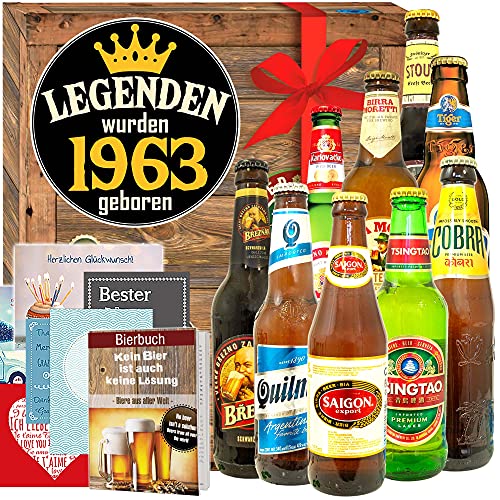 Legenden 1963 ++ Bierbox - Biere der Welt ++ Geschenk für Mann Geburtstag von ostprodukte-versand