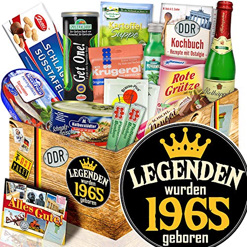 ostprodukte-versand Legenden 1965 - Geschenk für Mann zum Geburtstag - DDR Spezialitäten Geschenkbox von ostprodukte-versand