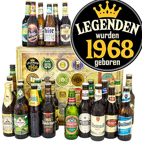 Legenden 1968/24 Biere aus aller Welt und D/Legenden 1968 / Bier Geschenk Adventskalender 2023 von ostprodukte-versand