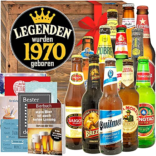 Legenden 1970 + 12 Biere aus aller Welt + Geburtstagsgeschenke für Sie von ostprodukte-versand