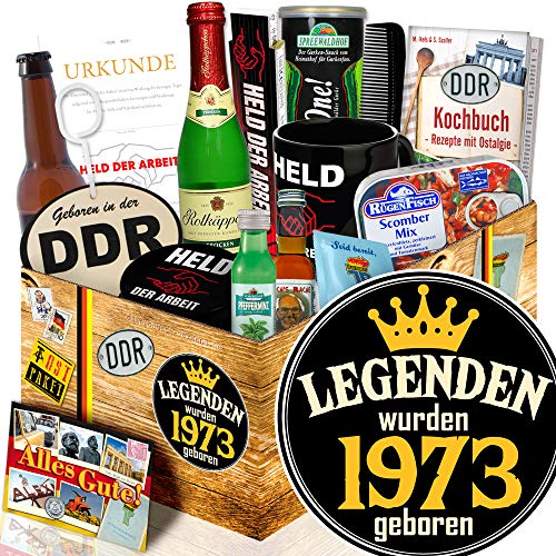 Legenden 1973 - Geschenke 1973 - DDR Männer Geschenkbox DDR Legenden 1973 - Geschenke 1973 - DDR Männer Geschenkbox DDR von ostprodukte-versand