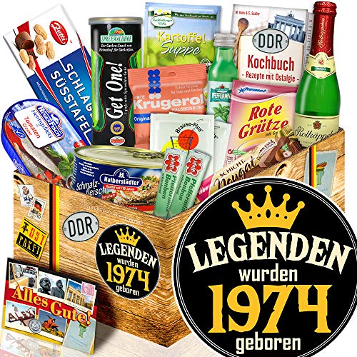 ostprodukte-versand Legenden 1974 ++ DDR Spezialitäten Set ++ Präsentkorb 50. Geburtstag von ostprodukte-versand