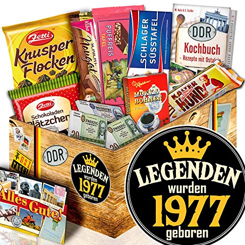 ostprodukte-versand Legenden 1977 + Geburtstagsgeschenke Freundin + Schokolade Geschenk DDR von ostprodukte-versand