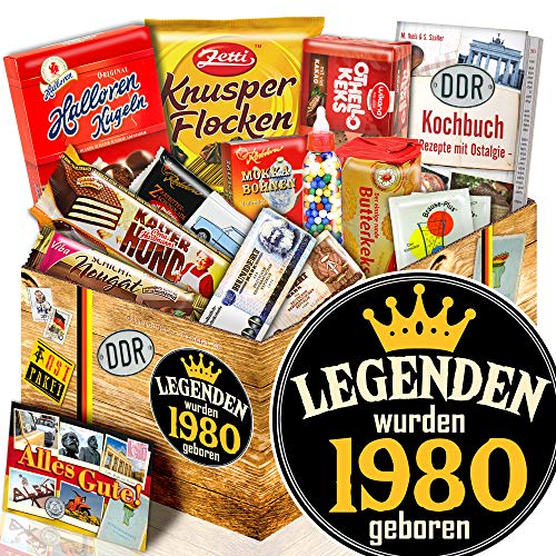 ostprodukte-versand Legenden 1980 - Süßigkeiten Set DDR - Geschenk für Mann lustig von ostprodukte-versand