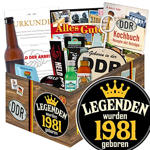 ostprodukte-versand Legenden 1981 - Mann Geschenk DDR zum Geburtstag - DDR Männer Geschenke von ostprodukte-versand