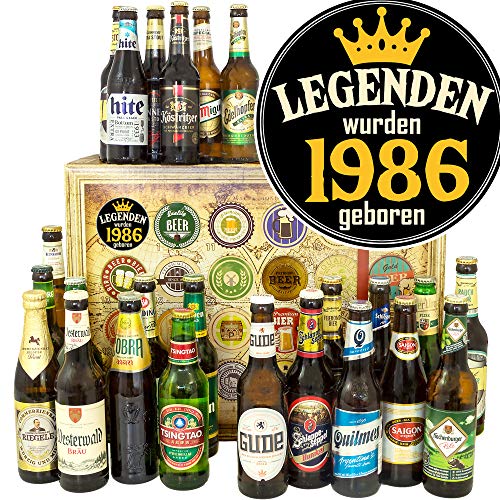 Legenden 1986 ++ 24x Biere Welt und D ++ Geschenkbox 1986 / Bier Kalender 2023 Weihnachten von ostprodukte-versand