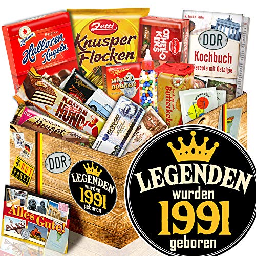 ostprodukte-versand Legenden 1991 - Ostalgie Süßigkeiten Set - Ideen Geburtstagsgeschenk Freund von ostprodukte-versand