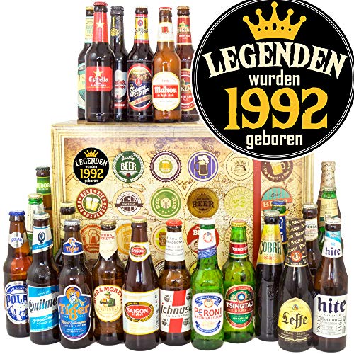 Legenden 1992/1992 Geschenkset / 24x Bier aus der Welt/Bier Geschenk Adventskalender 2023 von ostprodukte-versand