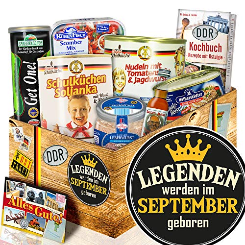Legenden September geboren - ostprodukte Paket - Geschenke September - DDR Paket Legenden September geboren - ostprodukte Paket - Geschenke September - DDR Paket von ostprodukte-versand