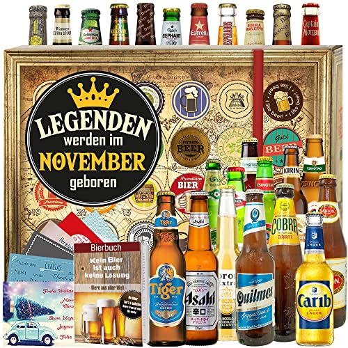 Legenden werden im November geboren/Bier Adventskalender 2023/24 Biere aus der Welt von ostprodukte-versand